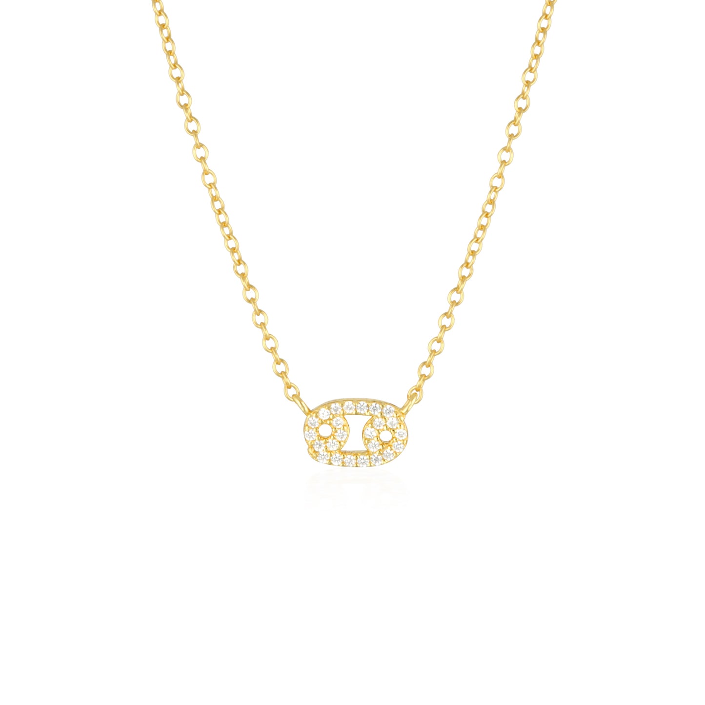 0.30 TCW Round Lab-Grown Diamond Zodiac Cancer Pendant Necklace 7