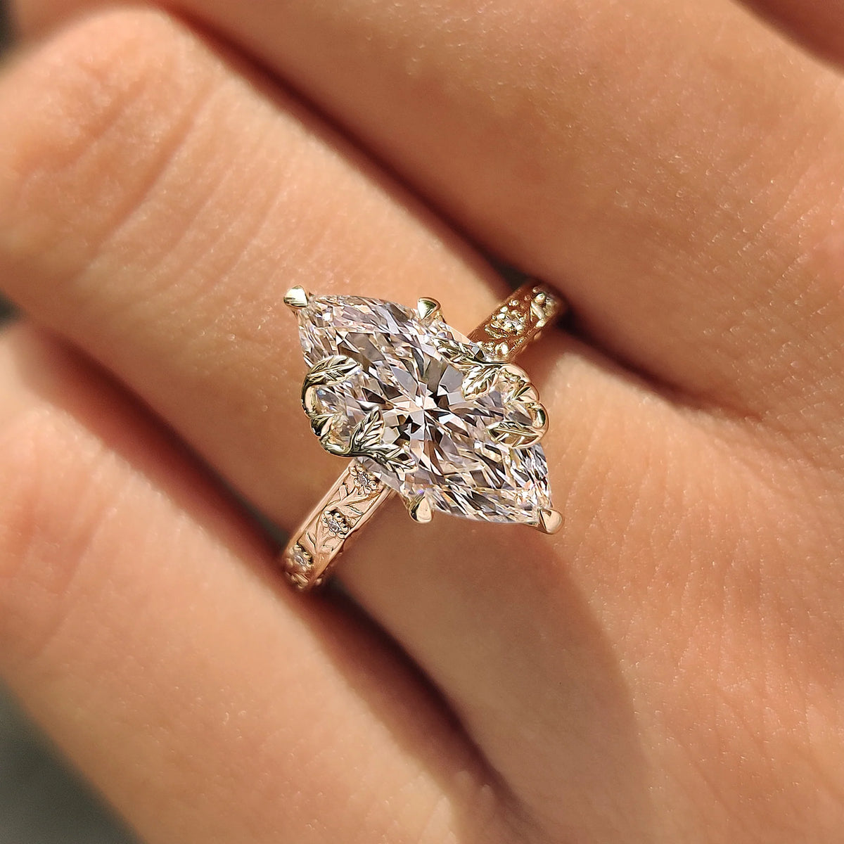 Solitaire Cathedral- 1.8 CT Cushion Lab Grown Diamond Wedding Band