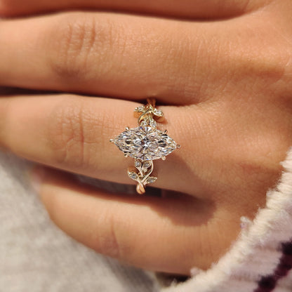 Solitaire Cathedral- 1.8 CT Cushion Lab Grown Diamond Wedding Band
