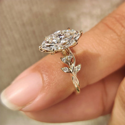 Solitaire Cathedral- 1.8 CT Cushion Lab Grown Diamond Wedding Band