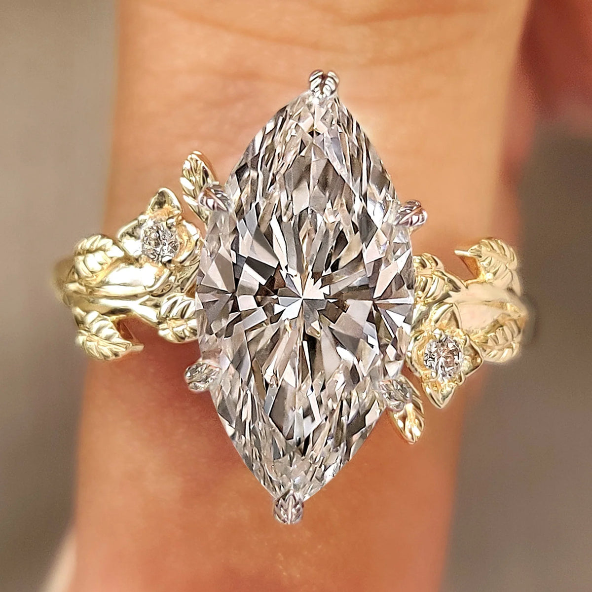 Solitaire Cathedral- 1.8 CT Cushion Lab Grown Diamond Wedding Band