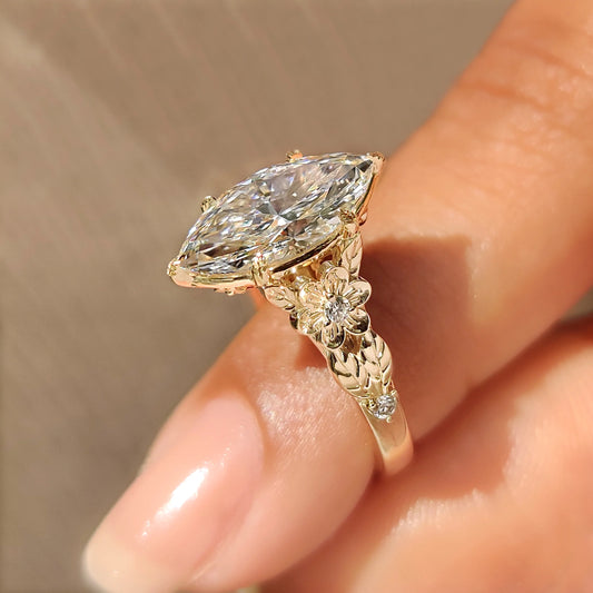 Solitaire Cathedral- 1.8 CT Cushion Lab Grown Diamond Wedding Band