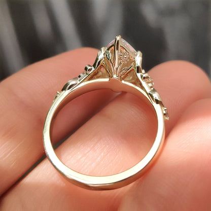 Solitaire Cathedral- 1.8 CT Cushion Lab Grown Diamond Wedding Band