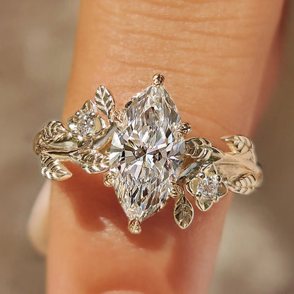 Solitaire Cathedral- 1.8 CT Cushion Lab Grown Diamond Wedding Band