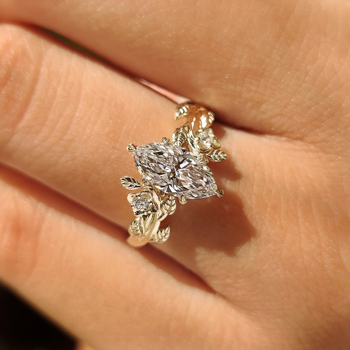 Solitaire Cathedral- 1.8 CT Cushion Lab Grown Diamond Wedding Band