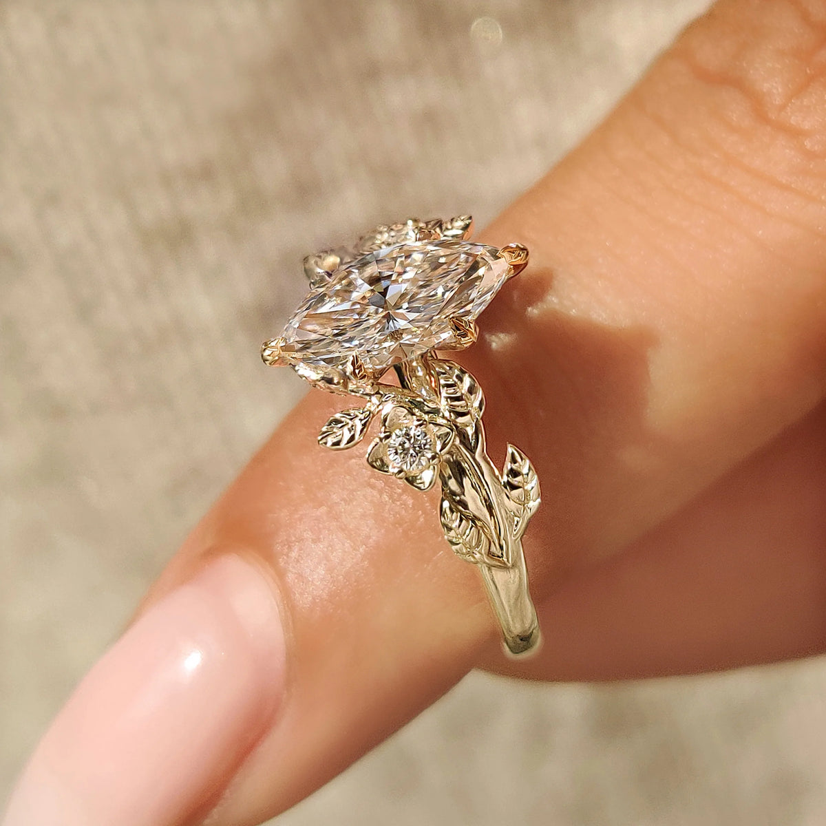 Solitaire Cathedral- 1.8 CT Cushion Lab Grown Diamond Wedding Band
