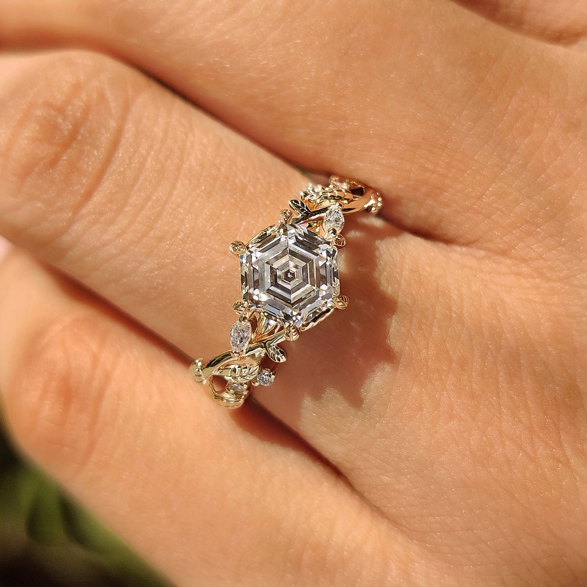 Solitaire Cathedral- 1.8 CT Cushion Lab Grown Diamond Wedding Band
