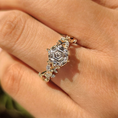 Solitaire Cathedral- 1.8 CT Cushion Lab Grown Diamond Wedding Band