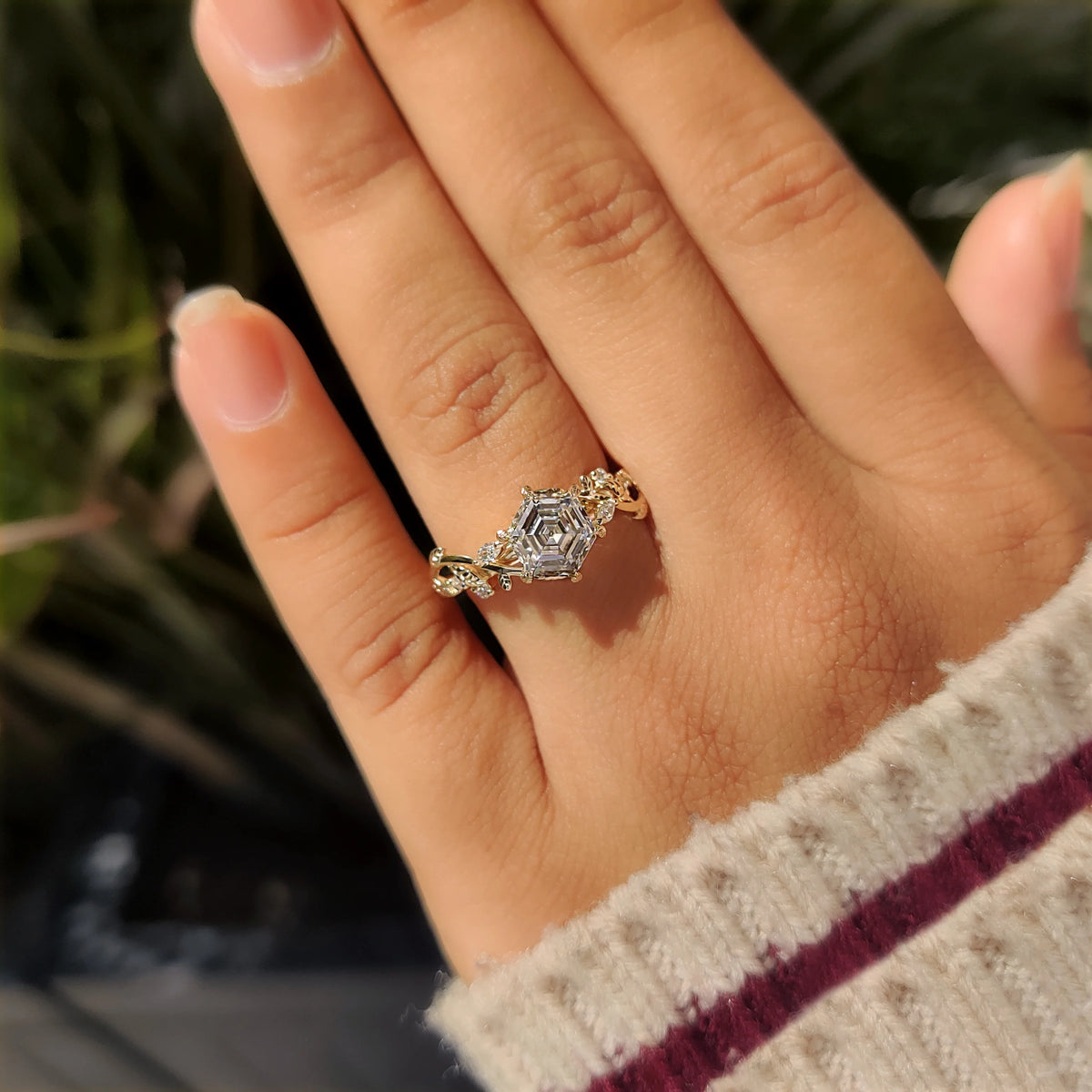 Solitaire Cathedral- 1.8 CT Cushion Lab Grown Diamond Wedding Band