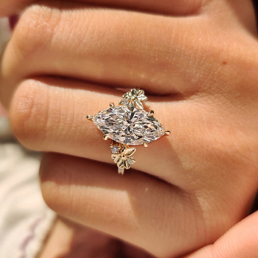 Solitaire Cathedral- 1.8 CT Cushion Lab Grown Diamond Wedding Band
