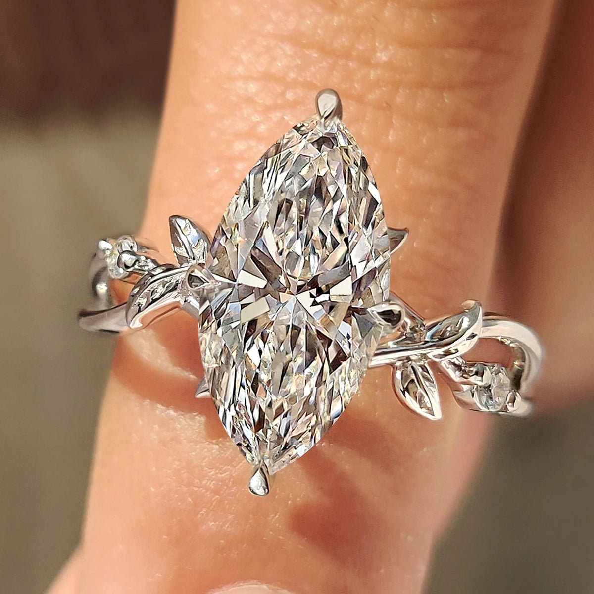 Solitaire Cathedral- 1.8 CT Cushion Lab Grown Diamond Wedding Band
