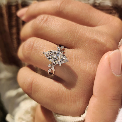 Solitaire Cathedral- 1.8 CT Cushion Lab Grown Diamond Wedding Band