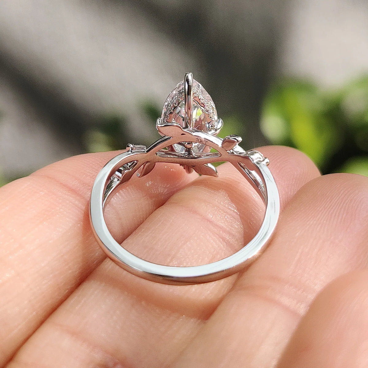 Solitaire Cathedral- 1.8 CT Cushion Lab Grown Diamond Wedding Band