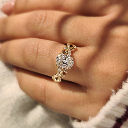 Solitaire Cathedral- 1.8 CT Cushion Lab Grown Diamond Wedding Band