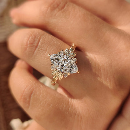 Solitaire Cathedral- 1.8 CT Cushion Lab Grown Diamond Wedding Band
