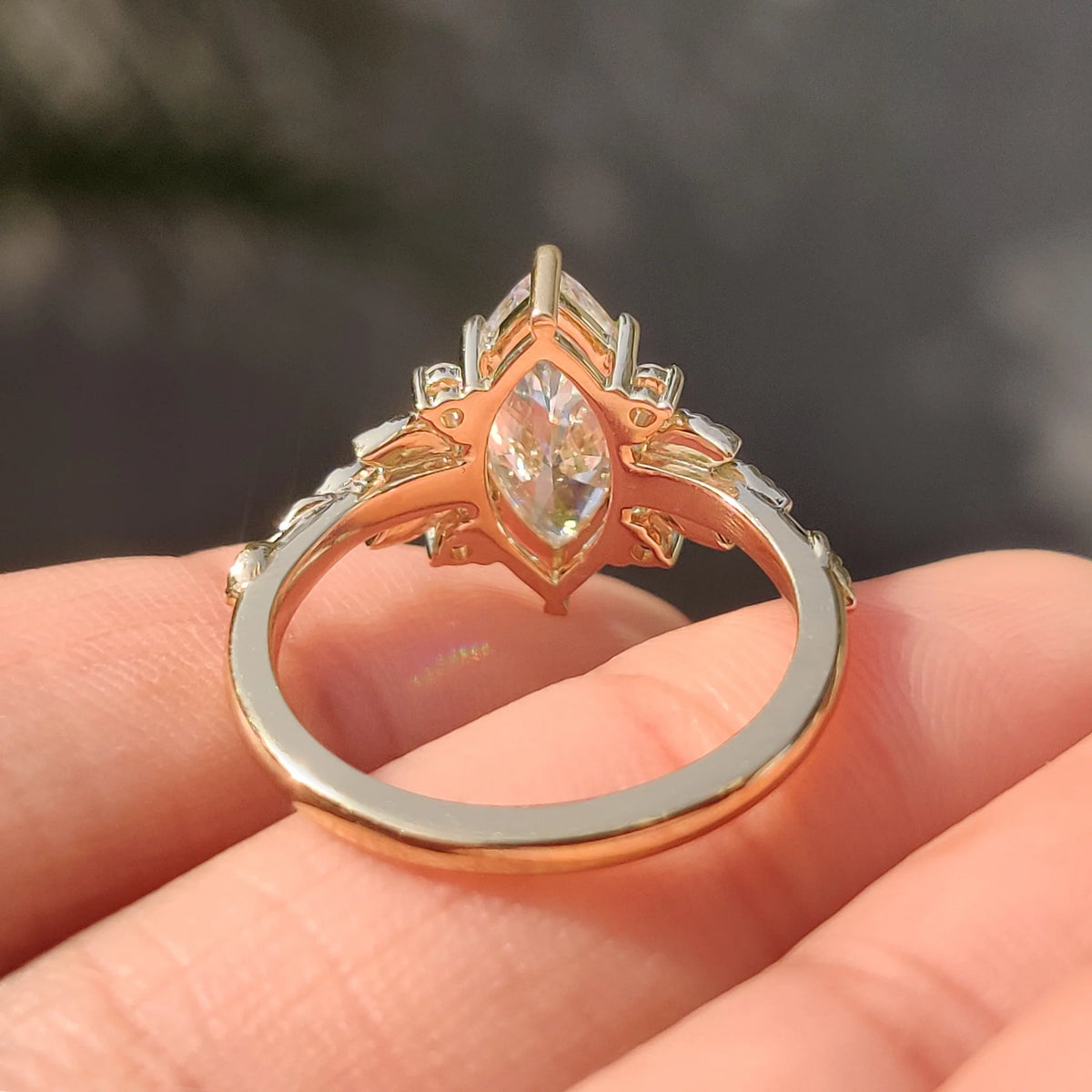 Solitaire Cathedral- 1.8 CT Cushion Lab Grown Diamond Wedding Band