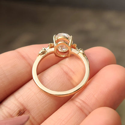 Solitaire Cathedral- 1.8 CT Cushion Lab Grown Diamond Wedding Band