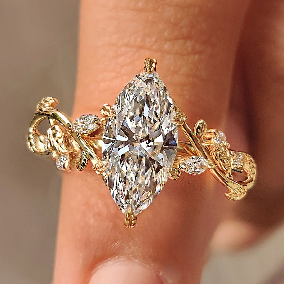 Solitaire Cathedral- 1.8 CT Cushion Lab Grown Diamond Wedding Band