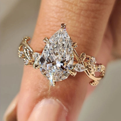 Solitaire Cathedral- 1.8 CT Cushion Lab Grown Diamond Wedding Band