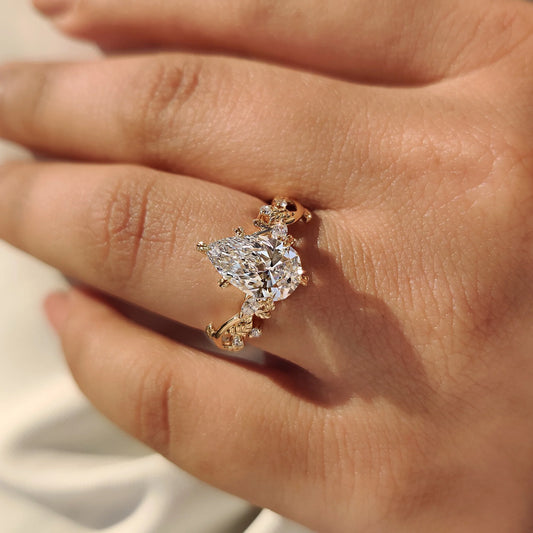 Solitaire Cathedral- 1.8 CT Cushion Lab Grown Diamond Wedding Band