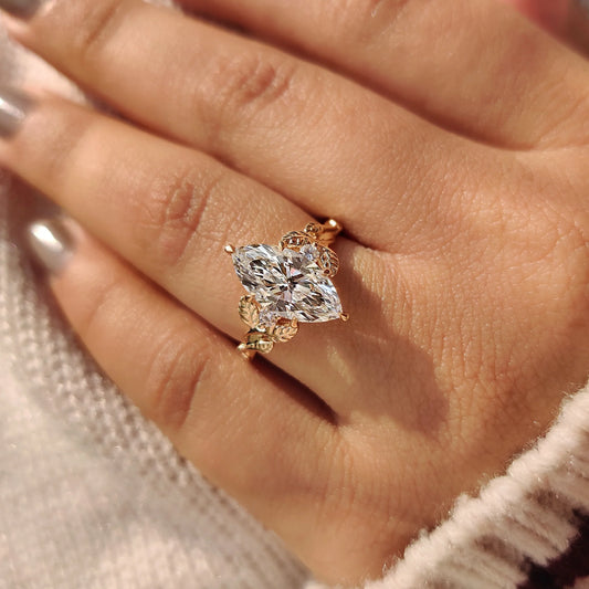 Solitaire Cathedral- 1.8 CT Cushion Lab Grown Diamond Wedding Band