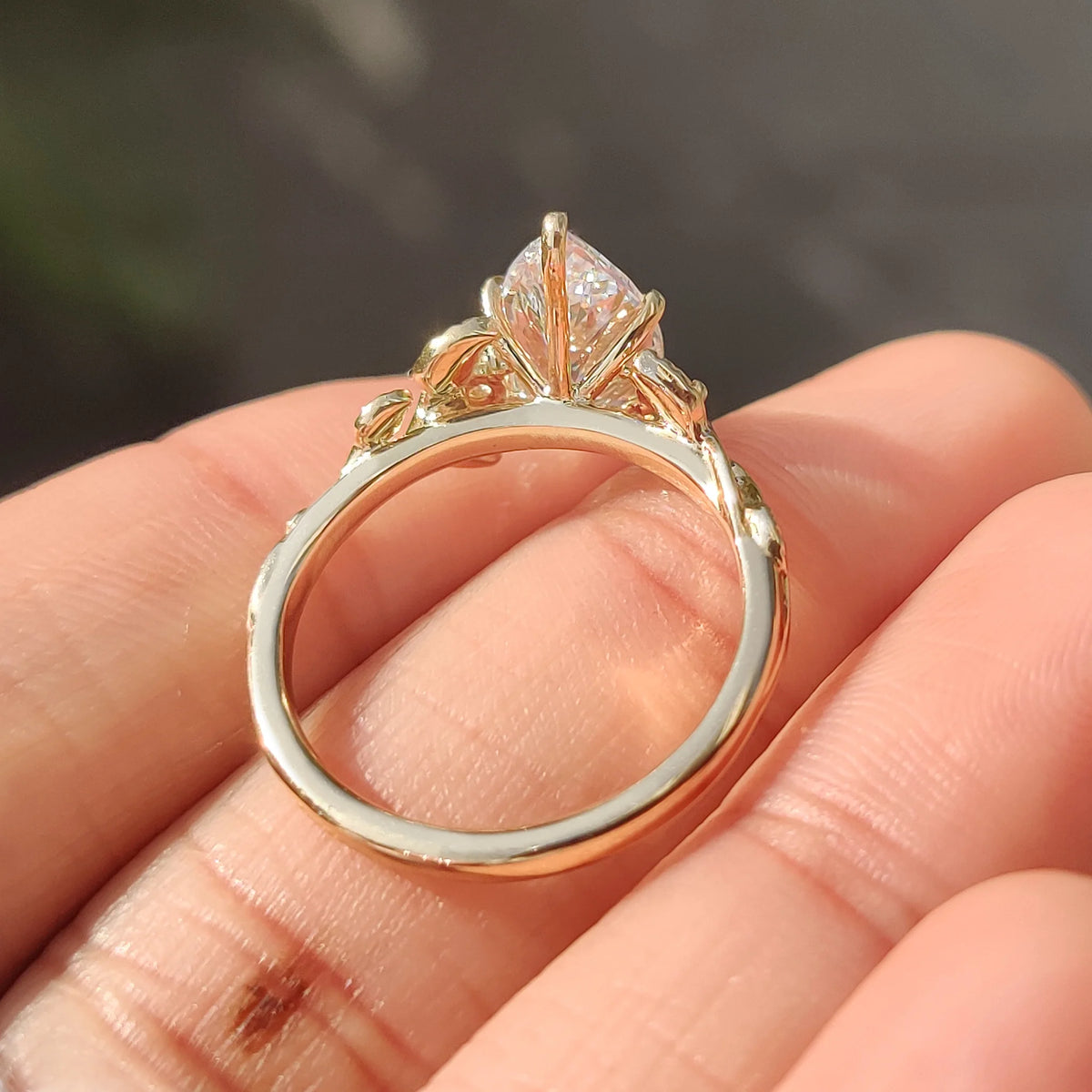 Solitaire Cathedral- 1.8 CT Cushion Lab Grown Diamond Wedding Band