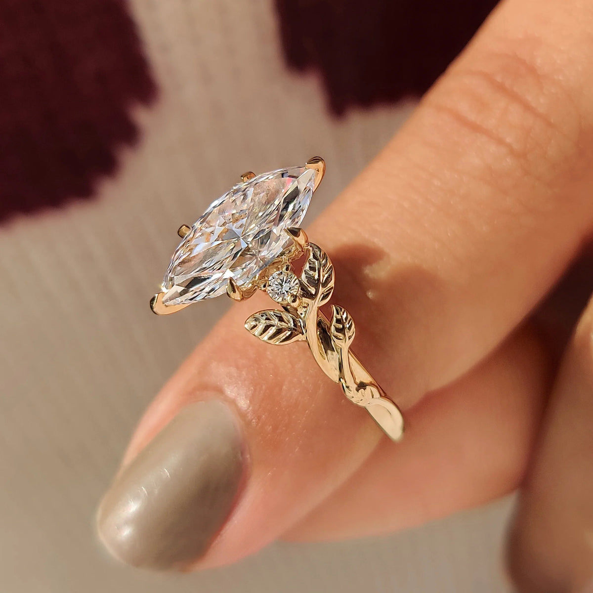 Solitaire Cathedral- 1.8 CT Cushion Lab Grown Diamond Wedding Band