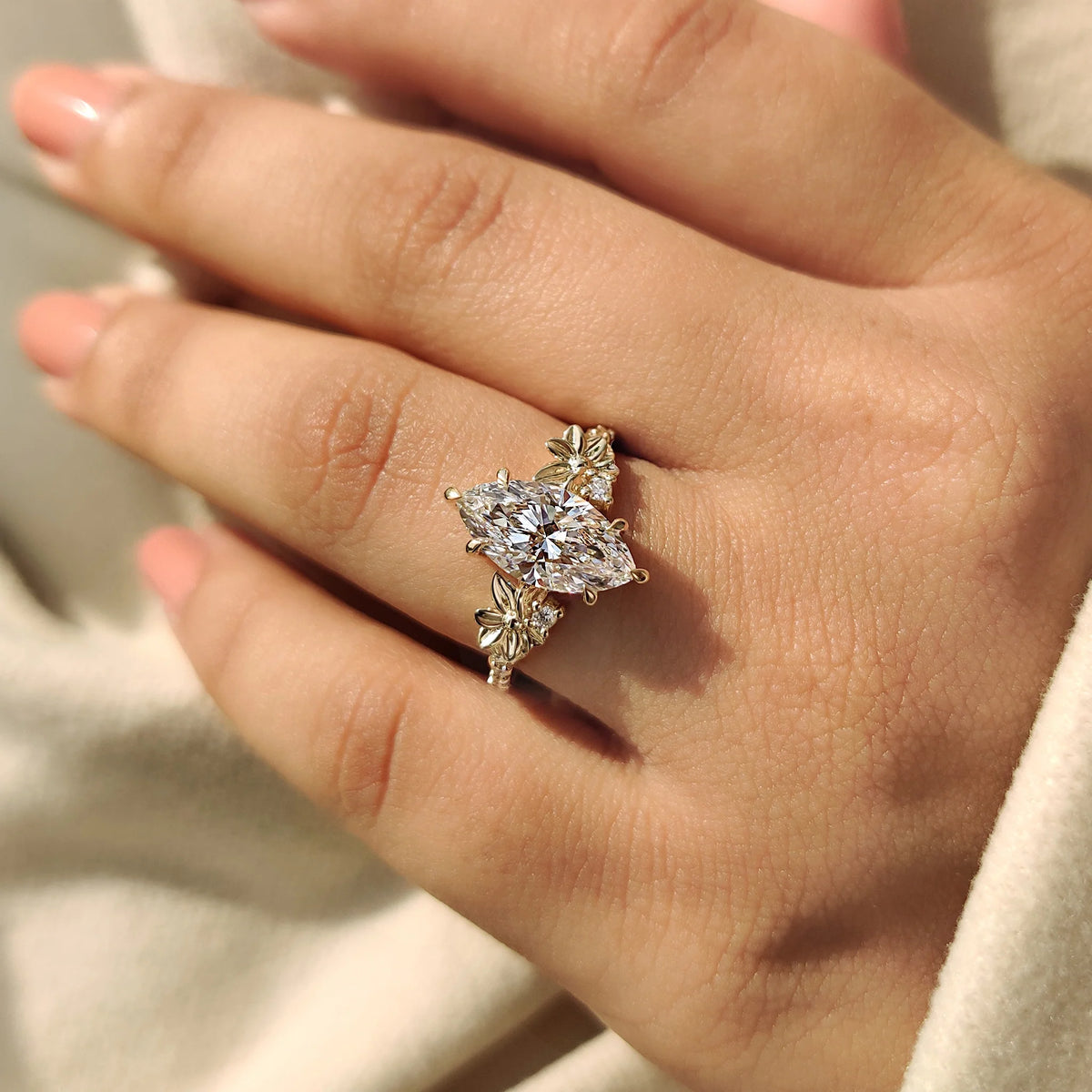 Solitaire Cathedral- 1.8 CT Cushion Lab Grown Diamond Wedding Band