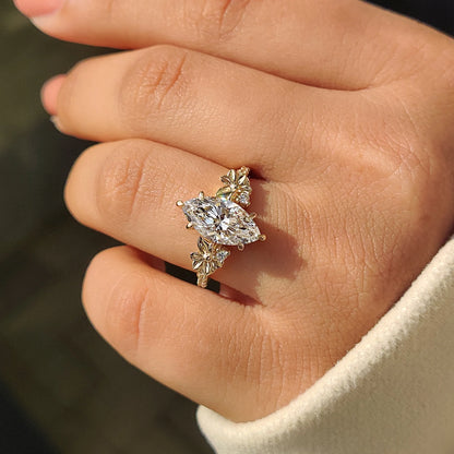 Solitaire Cathedral- 1.8 CT Cushion Lab Grown Diamond Wedding Band