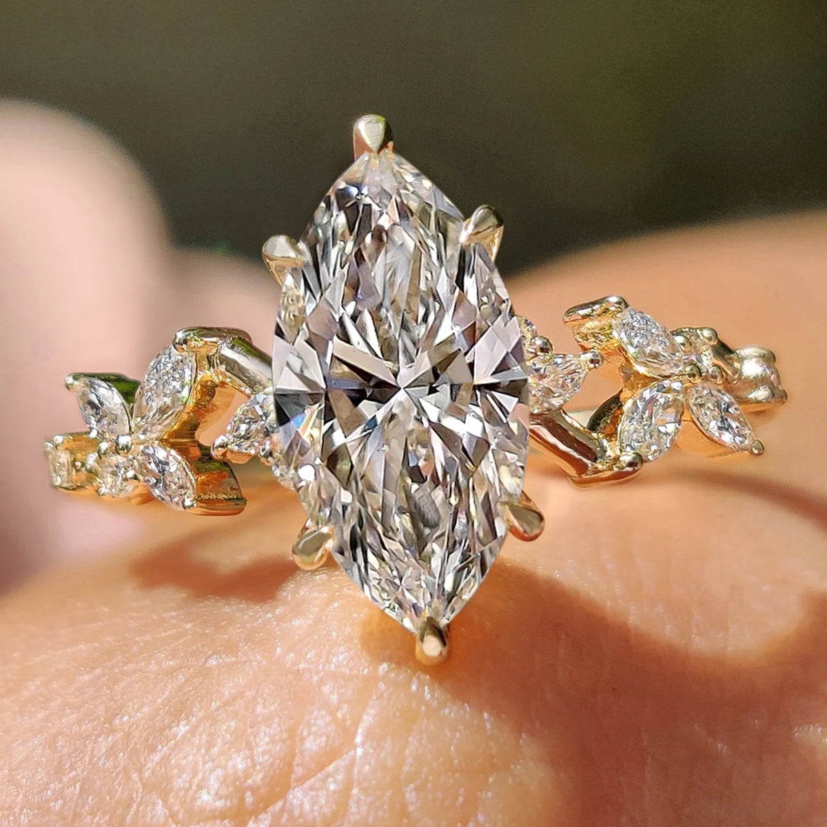 Solitaire Cathedral- 1.8 CT Cushion Lab Grown Diamond Wedding Band