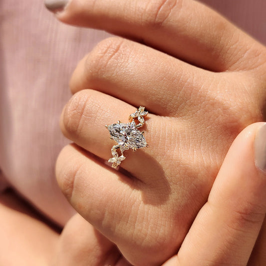 Solitaire Cathedral- 1.8 CT Cushion Lab Grown Diamond Wedding Band