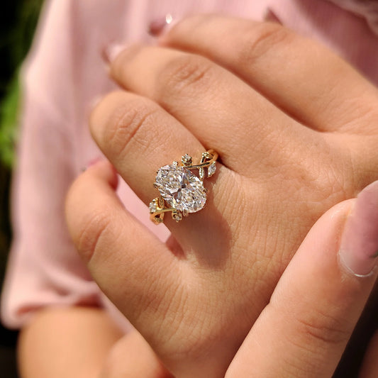 Solitaire Cathedral- 1.8 CT Cushion Lab Grown Diamond Wedding Band