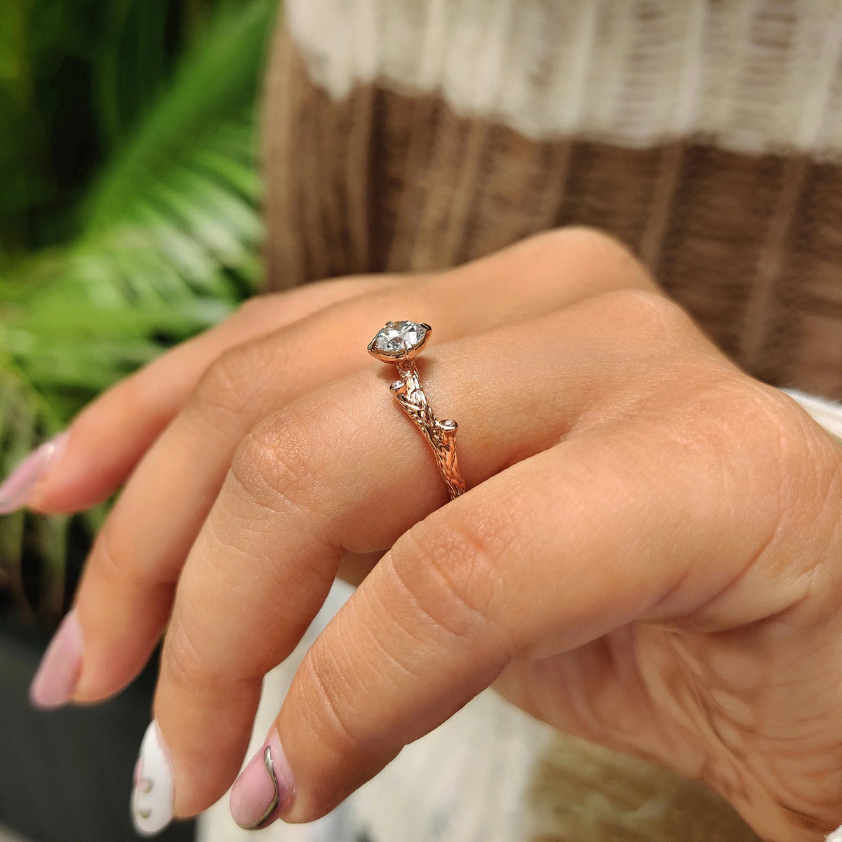 Solitaire Cathedral- 1.8 CT Cushion Lab Grown Diamond Wedding Band