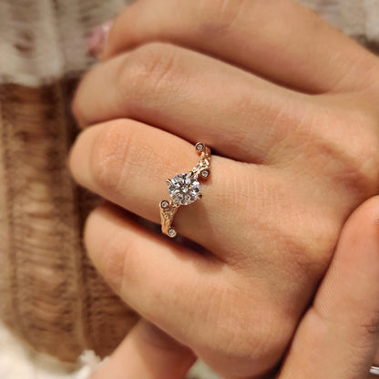 Solitaire Cathedral- 1.8 CT Cushion Lab Grown Diamond Wedding Band