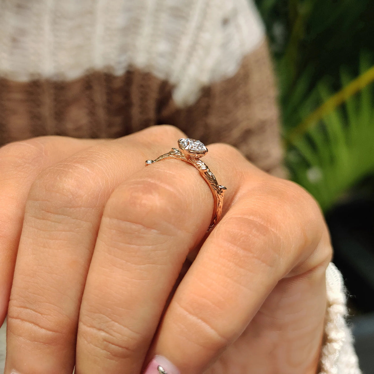 Solitaire Cathedral- 1.8 CT Cushion Lab Grown Diamond Wedding Band