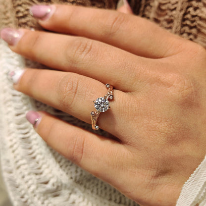 Solitaire Cathedral- 1.8 CT Cushion Lab Grown Diamond Wedding Band