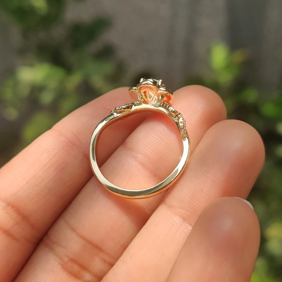 Solitaire Cathedral- 1.8 CT Cushion Lab Grown Diamond Wedding Band