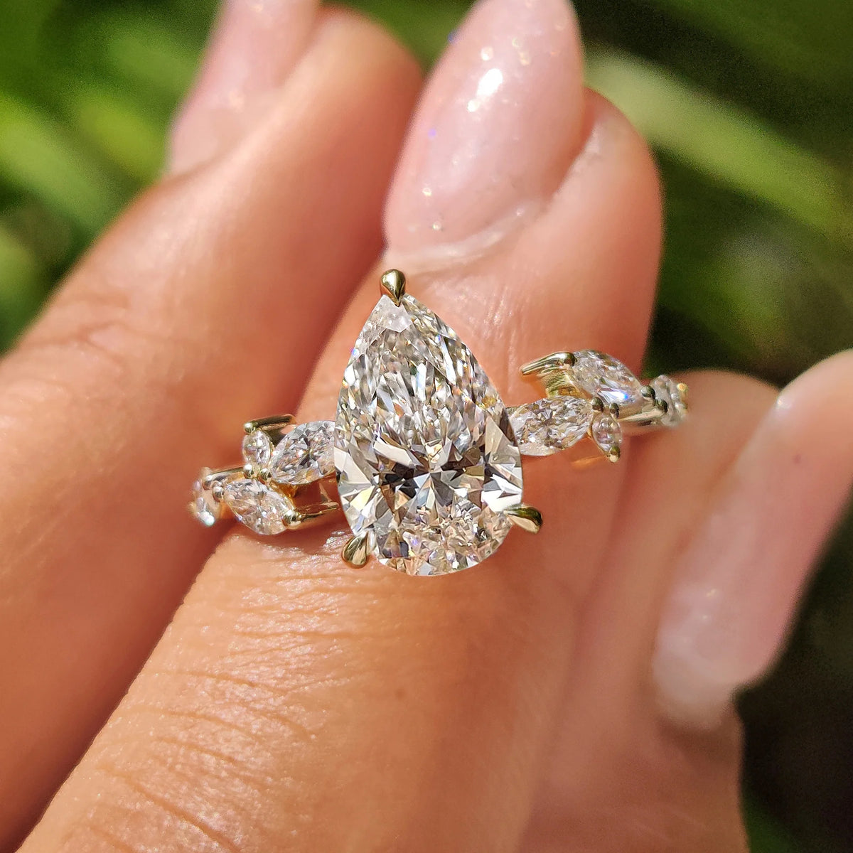 Solitaire Cathedral- 1.8 CT Cushion Lab Grown Diamond Wedding Band
