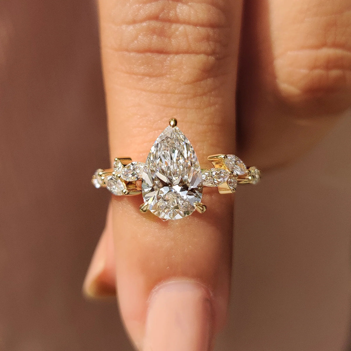Solitaire Cathedral- 1.8 CT Cushion Lab Grown Diamond Wedding Band