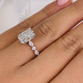 Load image into Gallery viewer, 4ct Radiant G- VS Dainty Diamond Engagement Ring
