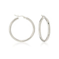 Load image into Gallery viewer, Elegant Silver Hoop Earrings
