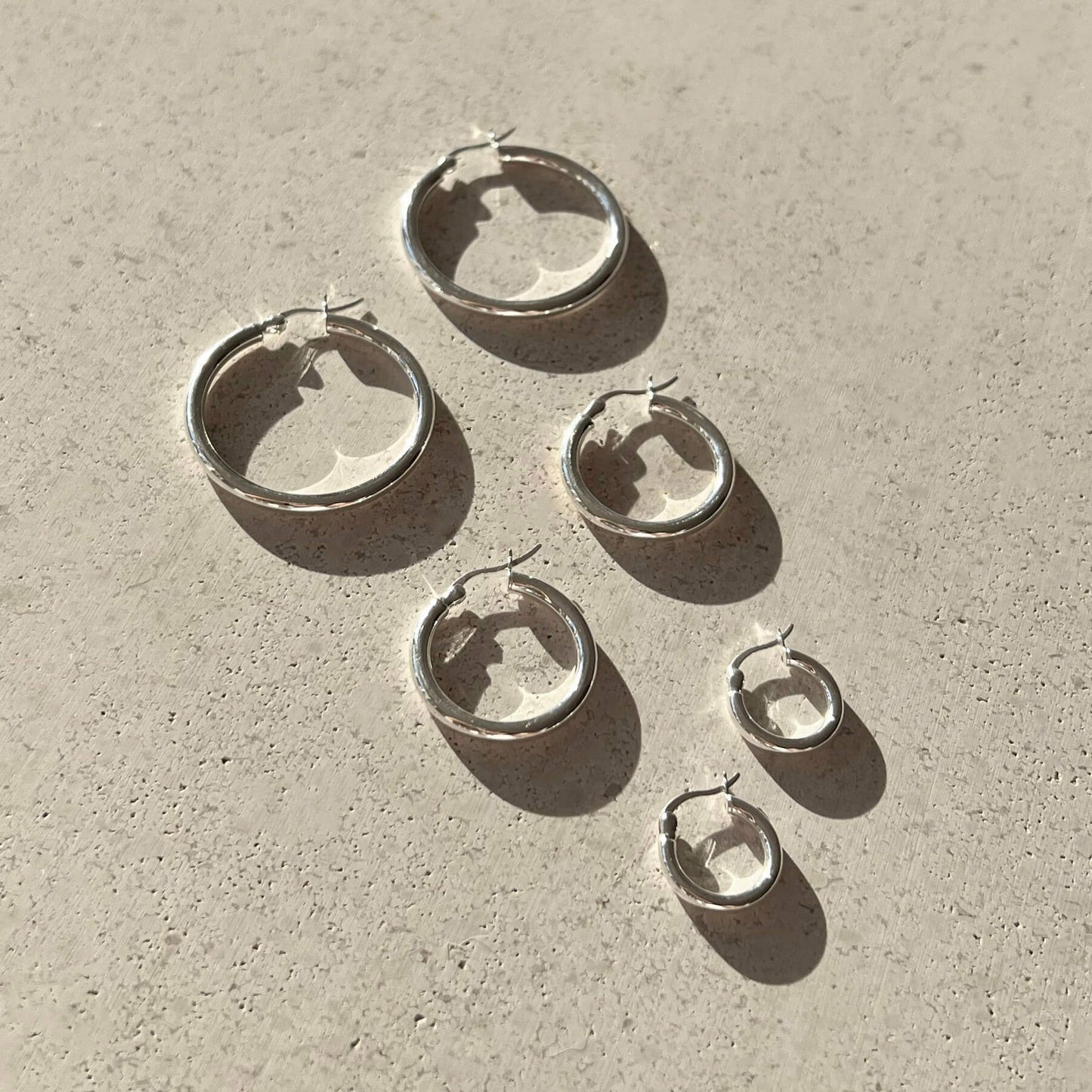 Elegant Silver Hoop Earrings 5