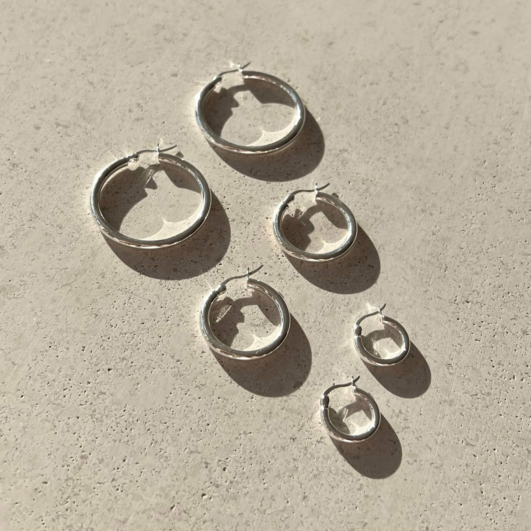 Elegant Silver Hoop Earrings 5