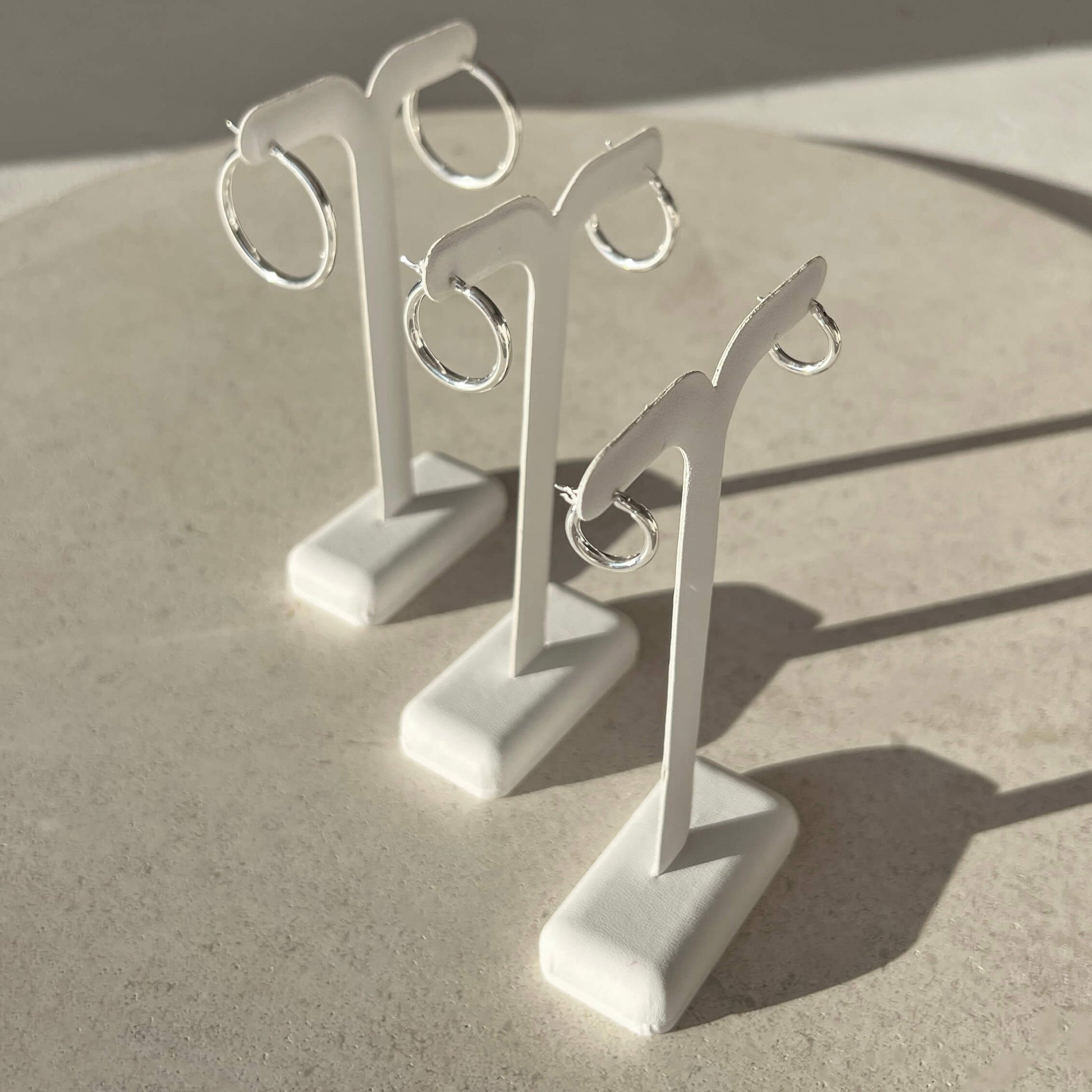 Elegant Silver Hoop Earrings 8