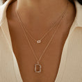 Load image into Gallery viewer, 0.30 TCW Round Lab-Grown Diamond Zodiac Cancer Pendant Necklace
