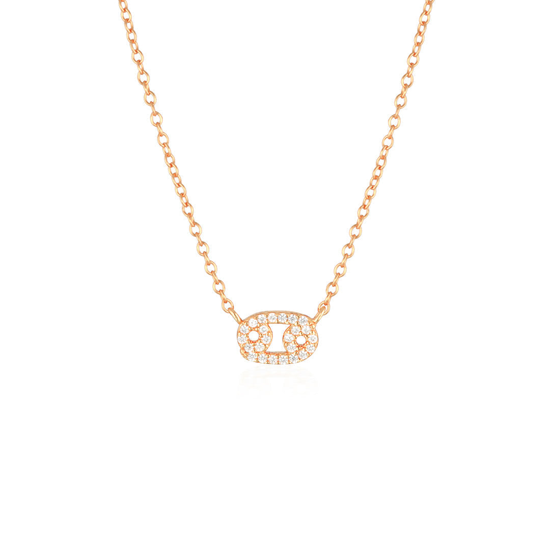 0.30 TCW Round Lab-Grown Diamond Zodiac Cancer Pendant Necklace 9