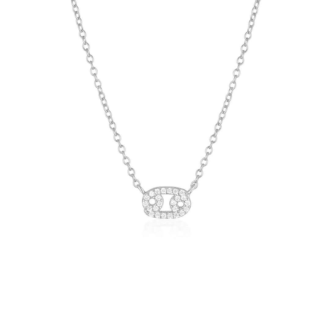 0.30 TCW Round Lab-Grown Diamond Zodiac Cancer Pendant Necklace 1