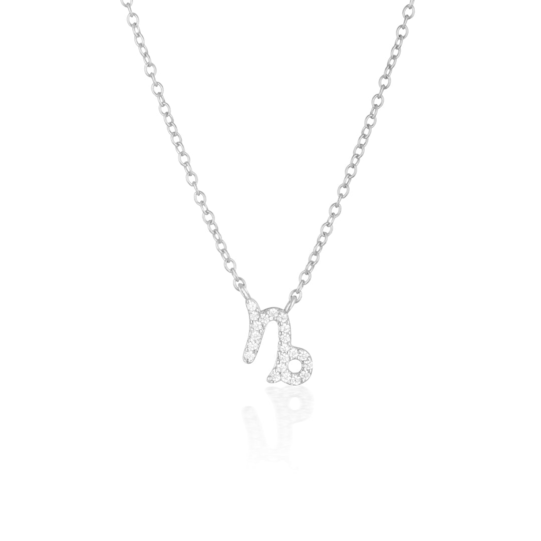 0.20 Carat Round Lab-Grown Diamond Capricorn Zodiac Pendant Necklace