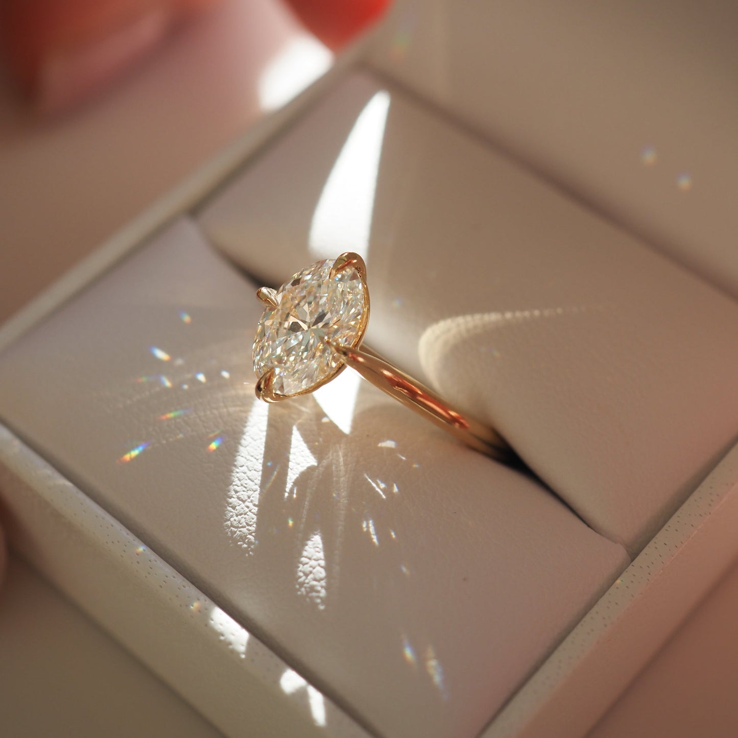 Solitaire-Oval Lab Grown Diamond Engagement Ring