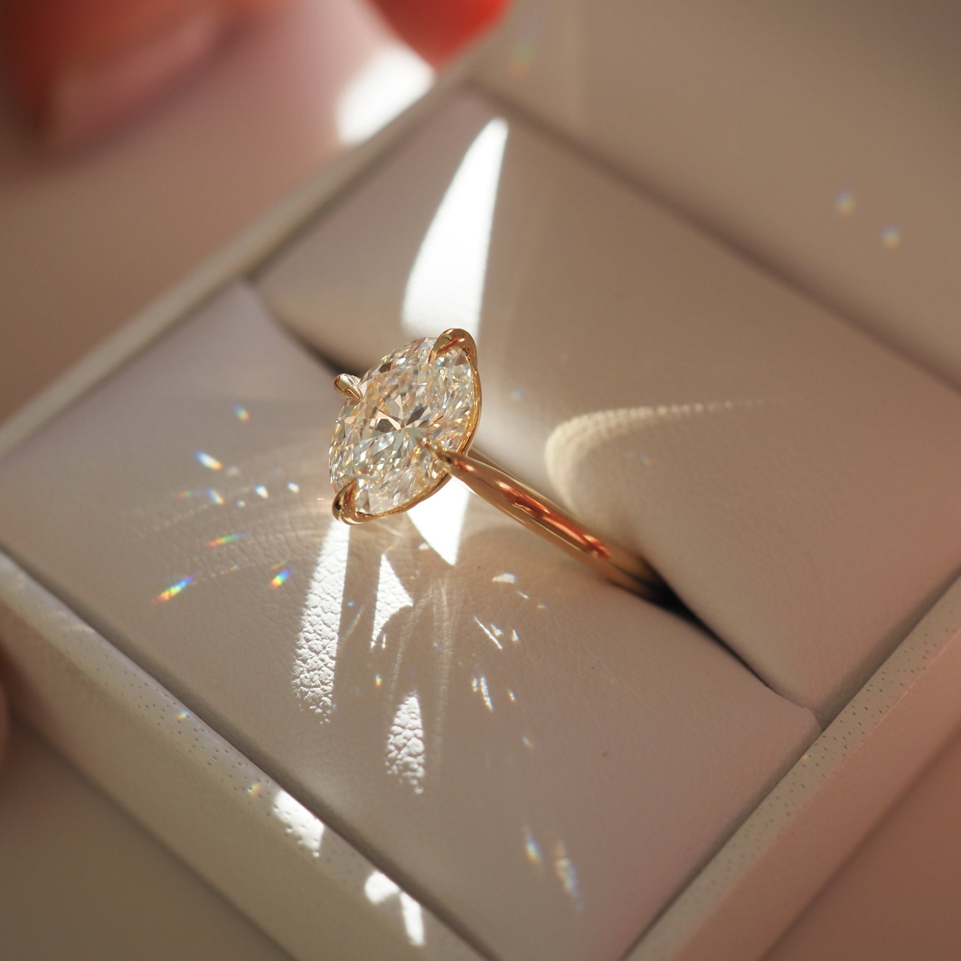 Solitaire-Oval Lab Grown Diamond Engagement Ring